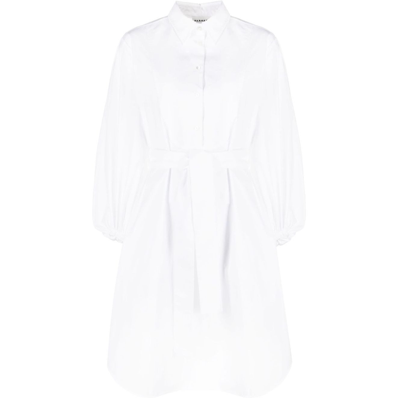 PAROSH Midi suknelė moterims, Balta, Cotton dress