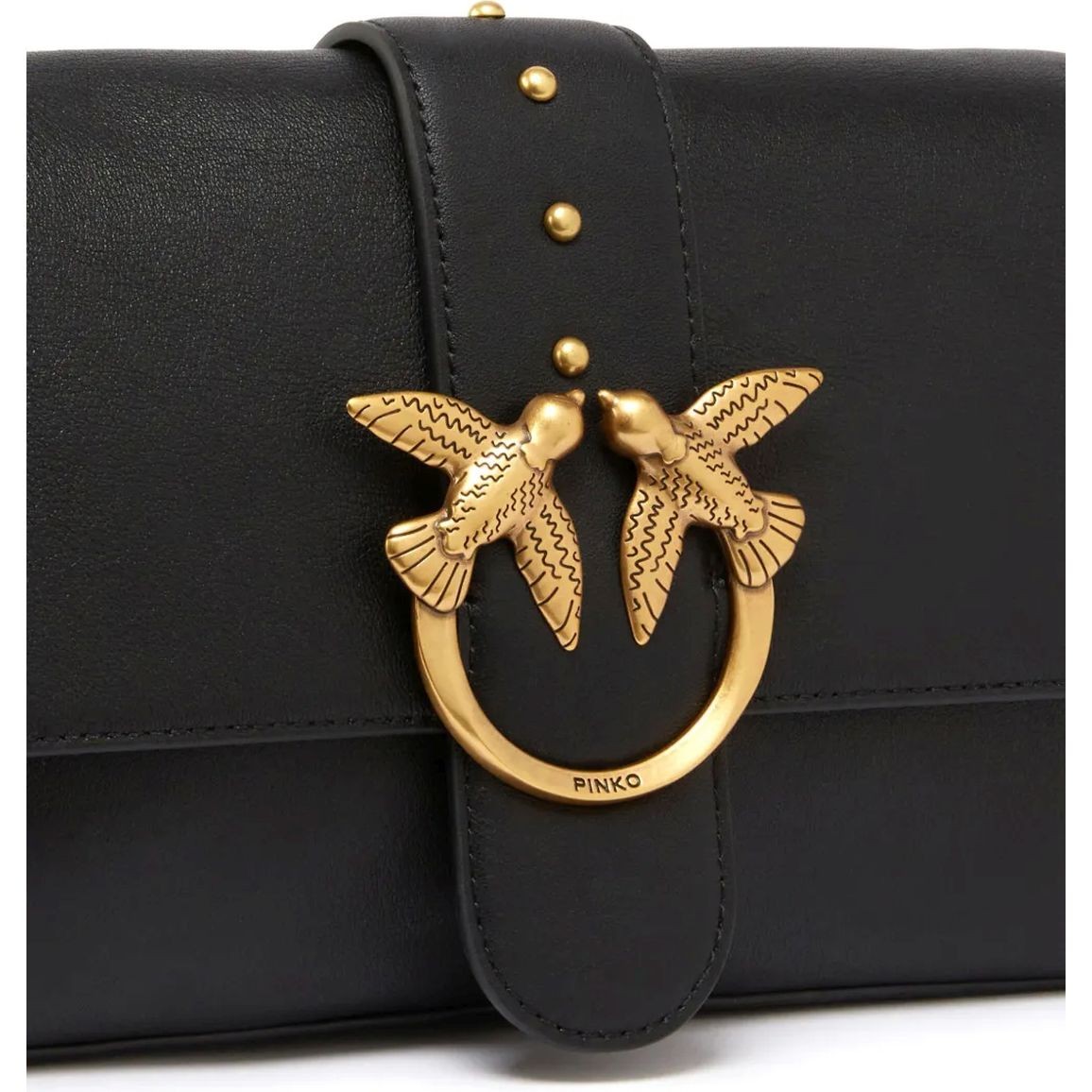 PINKO Rankinė per petį moterims, Juoda, Love one shoulder bags 3