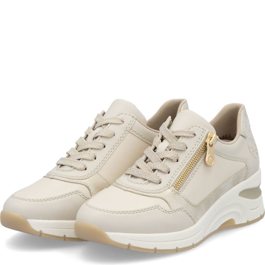 RIEKER Laisvalaikio bateliai moterims, Smėlio, LEISURE 7