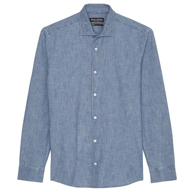 MARC O'POLO Marškiniai ilgomis rankovėmis vyrams, Mėlyna 1