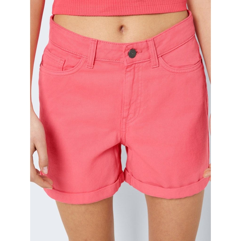 NOISY MAY Šortai moterims, Rožinė, NMSMILEY NW SHORTS CL 6