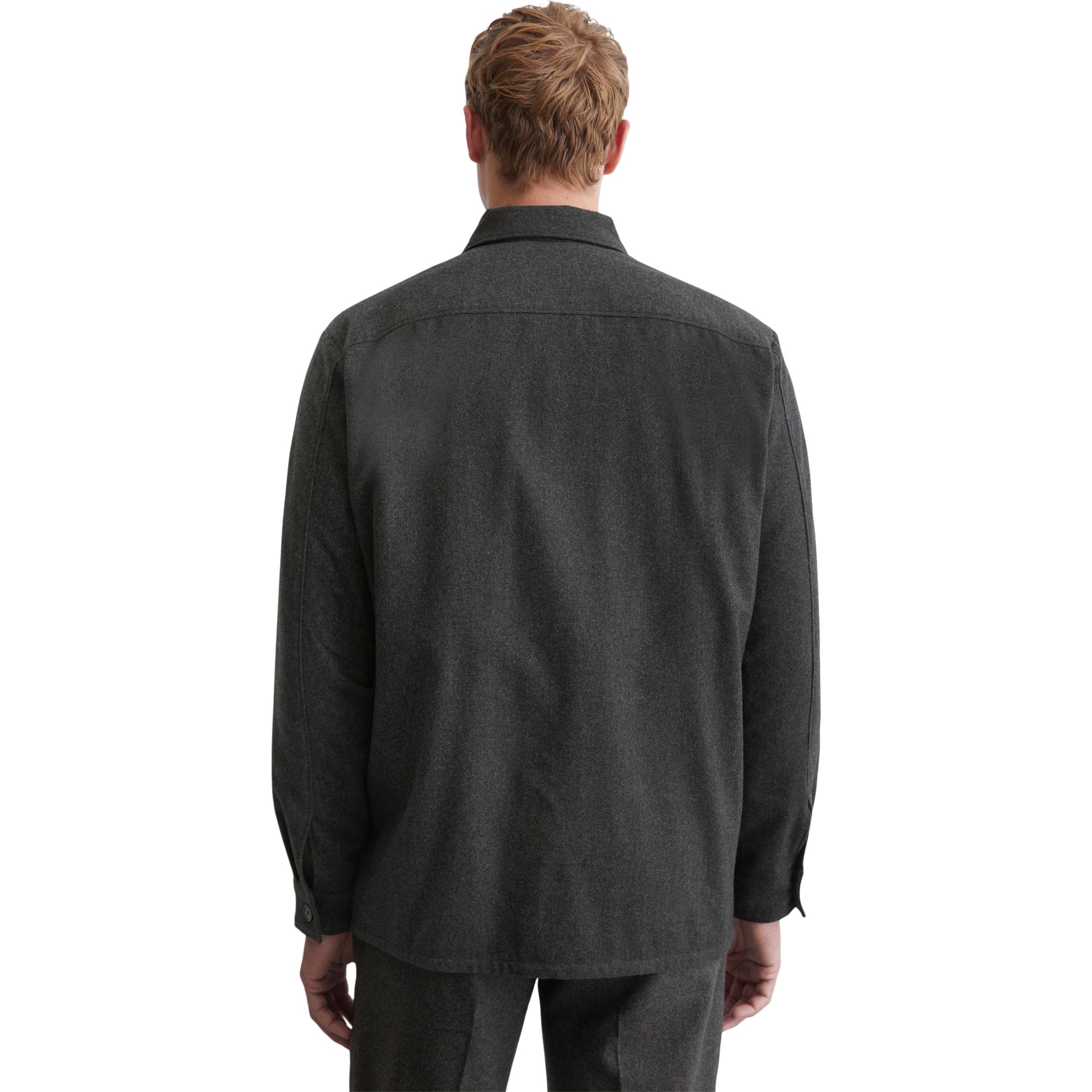 MARC O'POLO Marškiniai ilgomis rankovėmis vyrams, Pilka, Shirts lon 429019474138 3