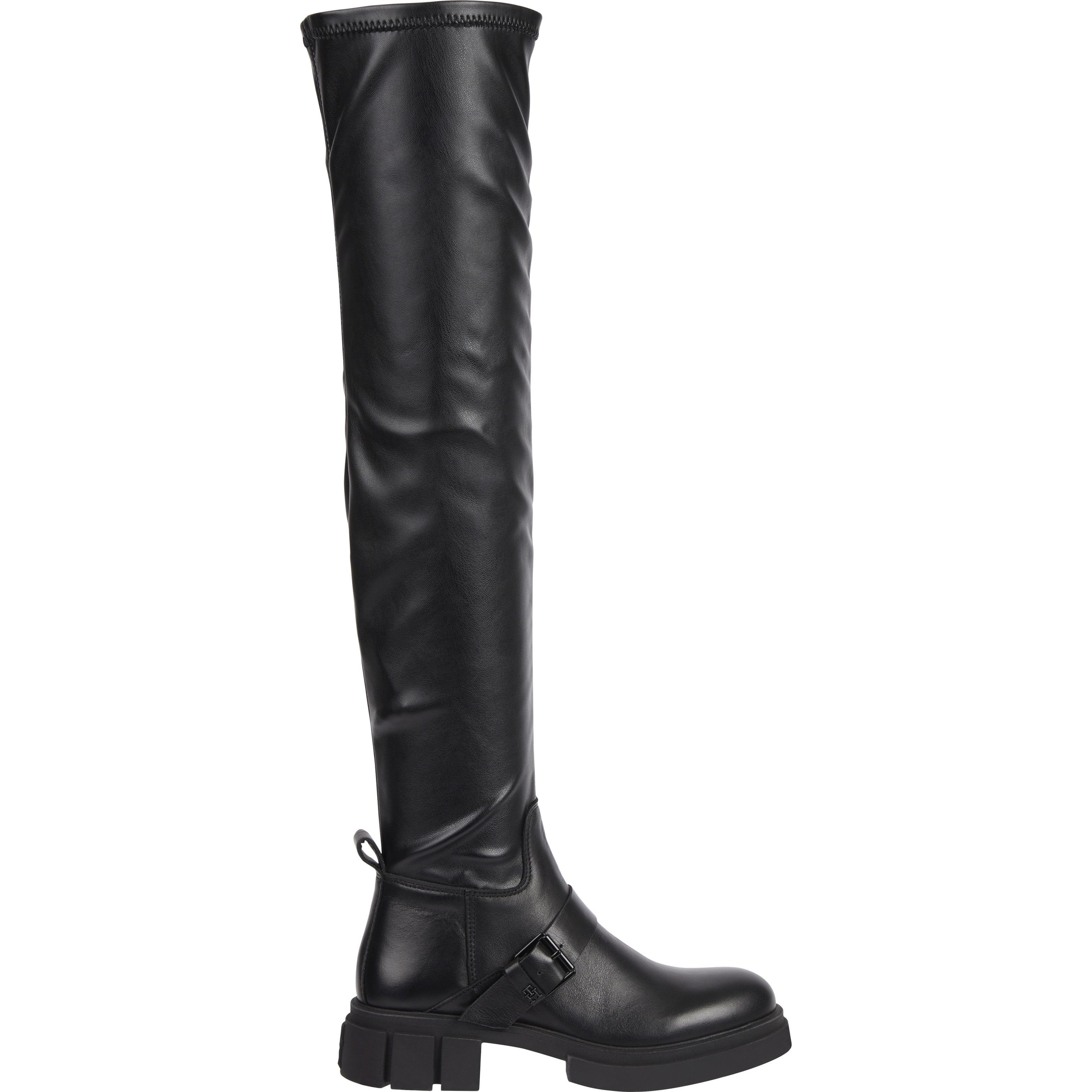 TOMMY HILFIGER Auliniai moterims, Juoda, Stretch monochromatic boot 1