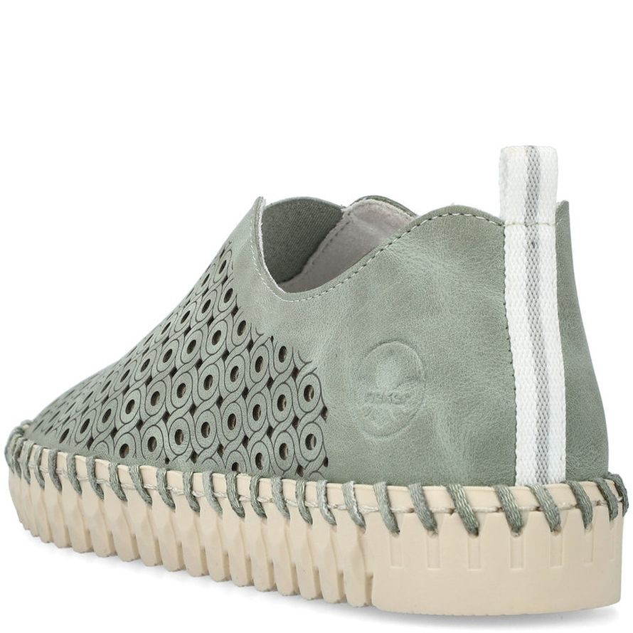 RIEKER Laisvalaikio bateliai moterims, Žalia, LEISURE 4