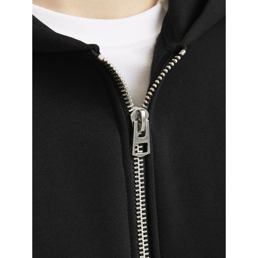 JACK & JONES Džemperis vyrams, Juoda, Urban edge sweat zip hood 6