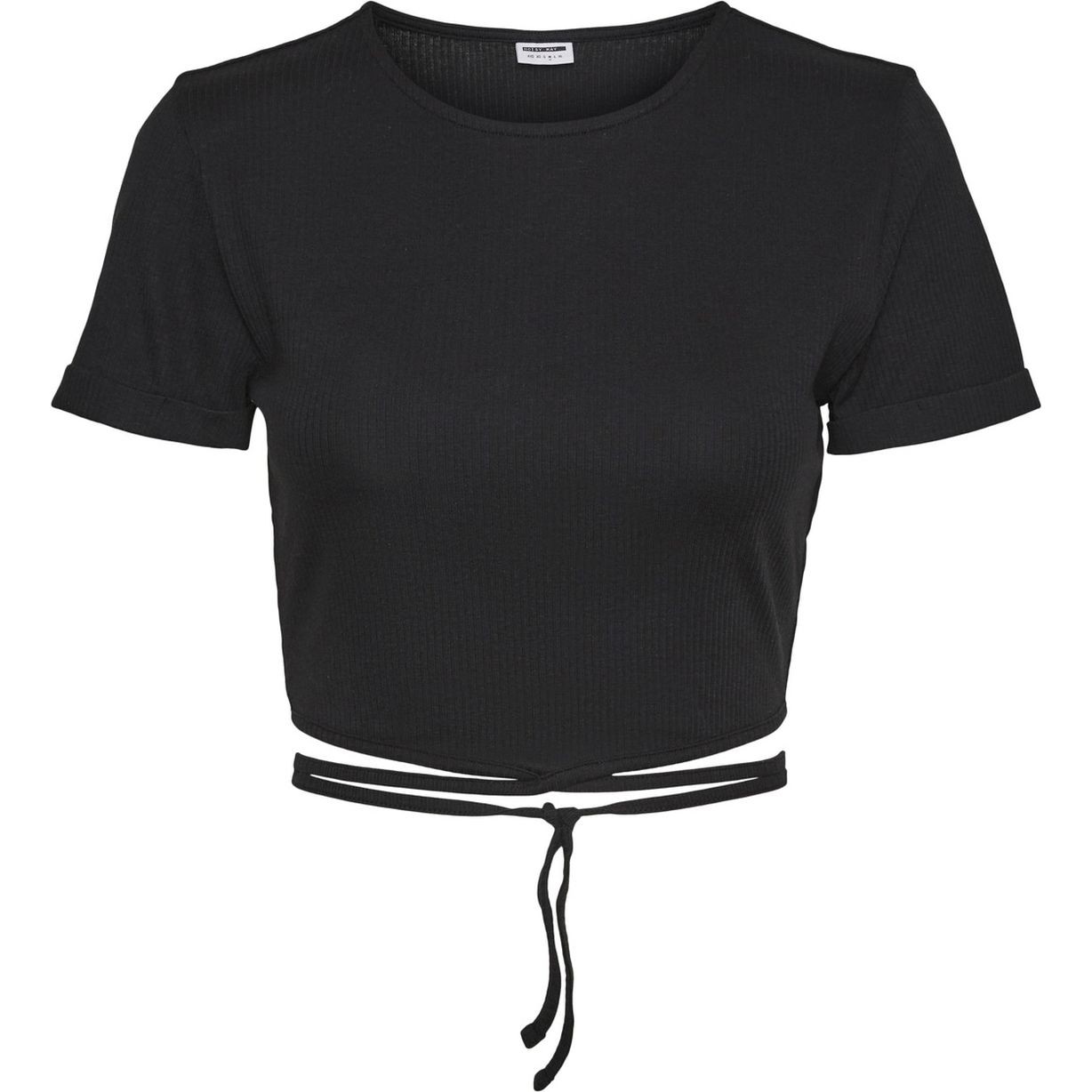 NOISY MAY Palaidinės moterims, Juoda, NMPASA S/S TIE TOP 1