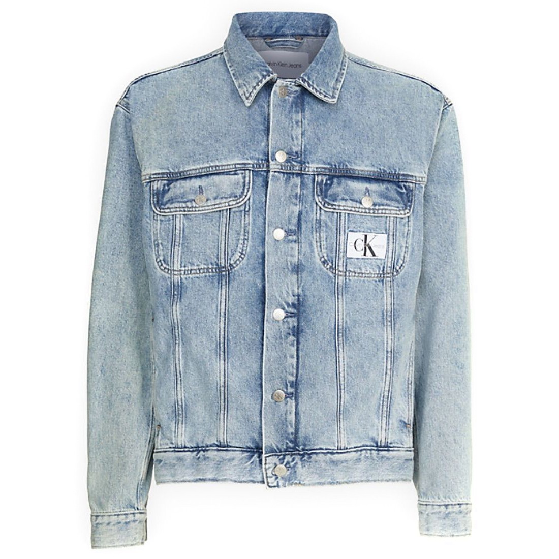 CALVIN KLEIN JEANS Džinsinis švarkas vyrams, Mėlyna, Regular 90s denim jacket 1