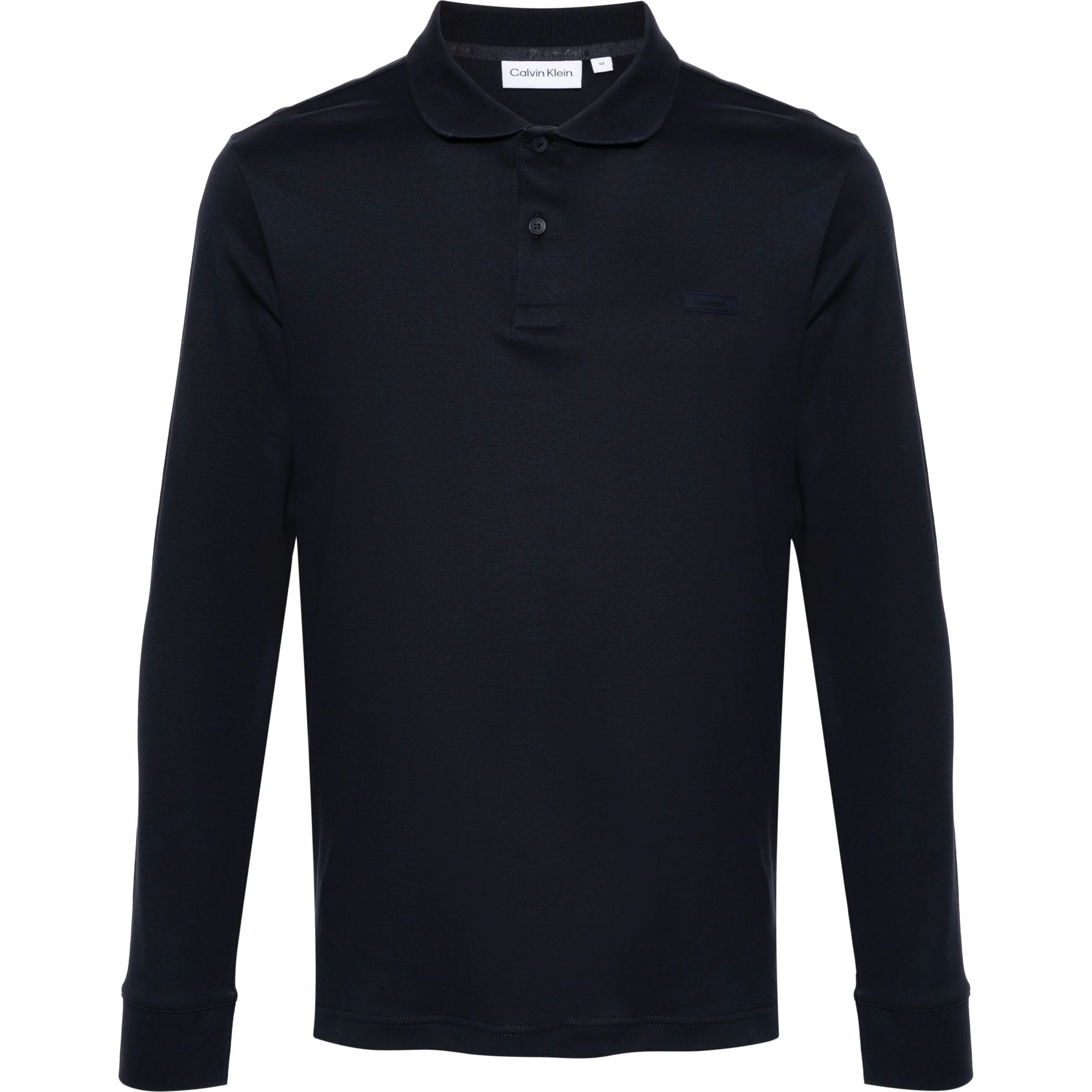 CALVIN KLEIN Polo marškiniai ilgos rank. vyrams, Mėlyna, L/s polo 1