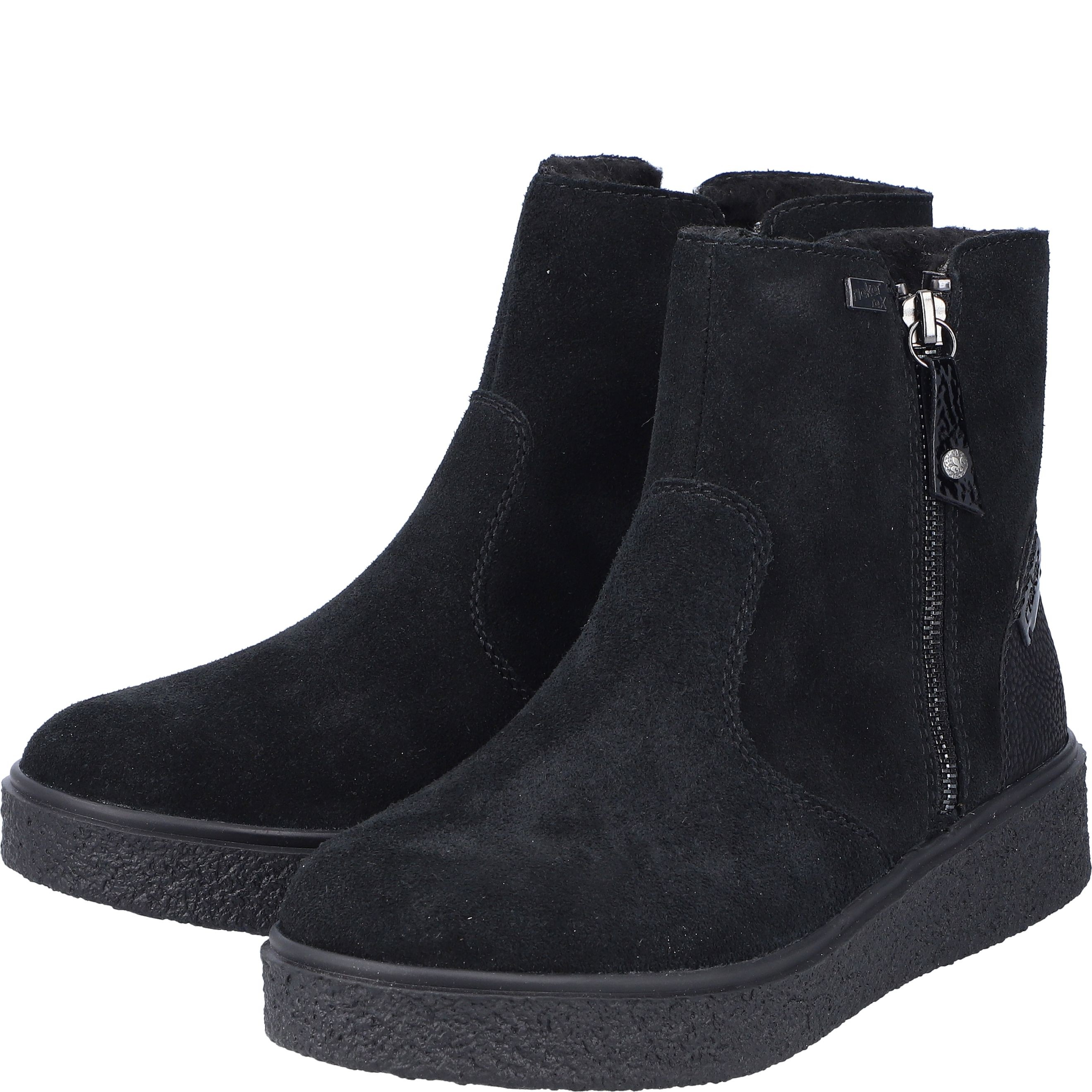 RIEKER Aulinukai moterims, Juoda, Ladies mid height boots 11