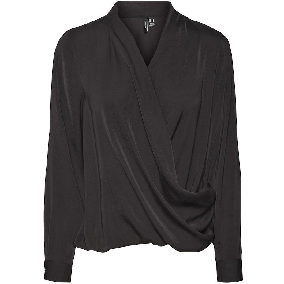 VERO MODA Palaidinės moterims, Juoda, VMKATRINE L/S MIDI 1