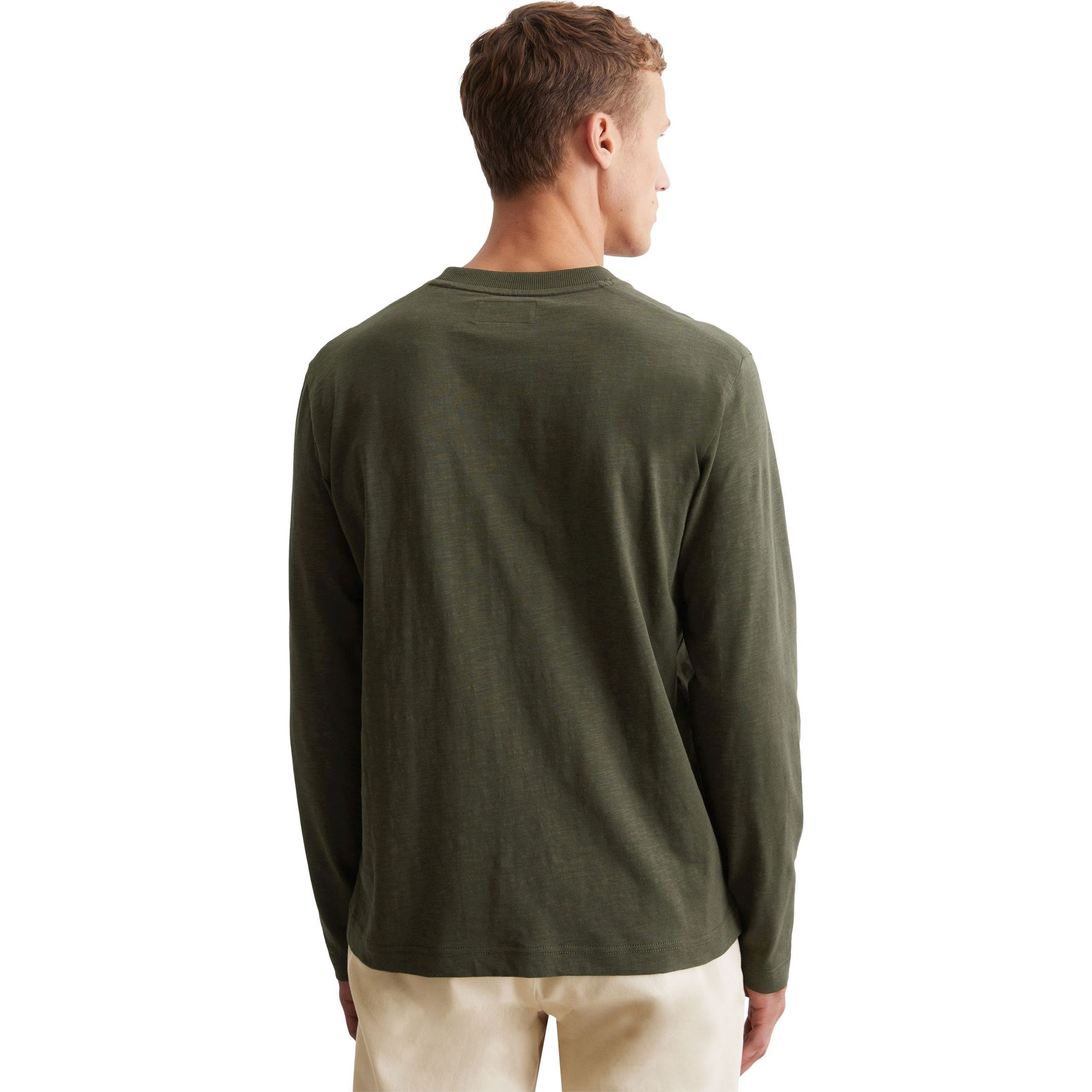 MARC O'POLO Marškinėliai ilgom. rankovėmis vyrams, Žalia, Tshirts lo 520222252060 3