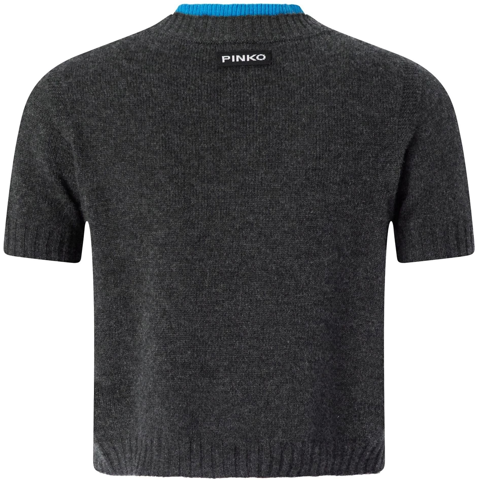 PINKO Marškinėliai trump. rankovėmis moterims, Pilka, Short jersey t-shirts 2