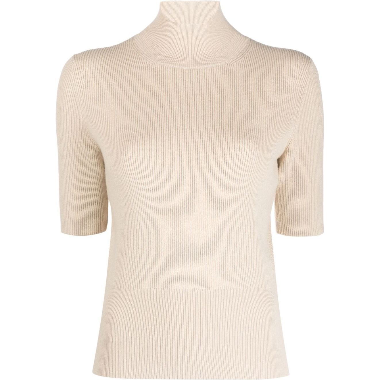 JOSEPH Megztinis moterims, Kūno, Mock neck short sleeve top