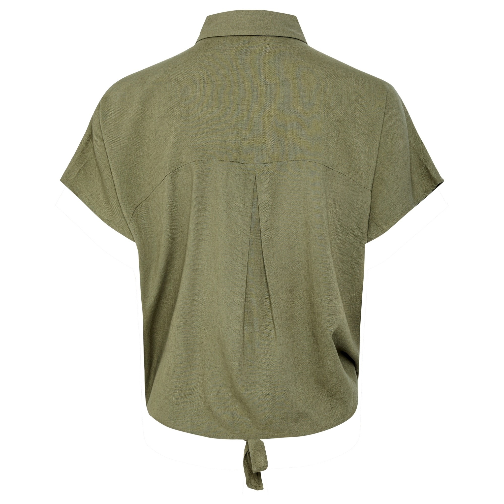 PIECES Marškiniai trump. rankovėmis moterims, Chaki, Pia 2