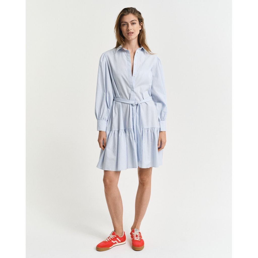 GANT Midi suknelė moterims, Mėlyna, Reg classic poplin dress 2