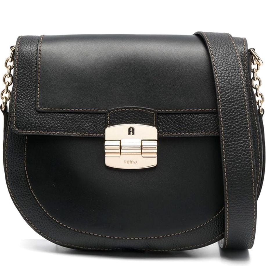FURLA Rankinė per petį moterims, Juoda, Furla club 2 s crossbody 1