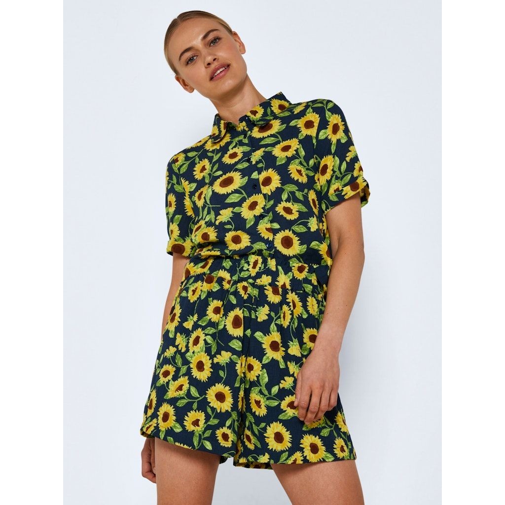 NOISY MAY Šortai moterims, Mėlyna, NMSUNFLOWER HW SHORTS 3