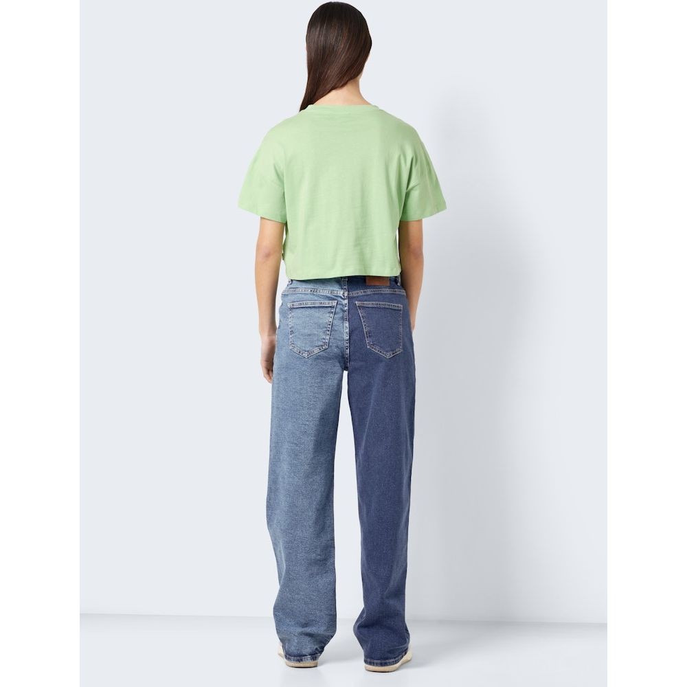 NOISY MAY Marškinėliai moterims, Žalia, NMALENA S/S O-NECK SE 3