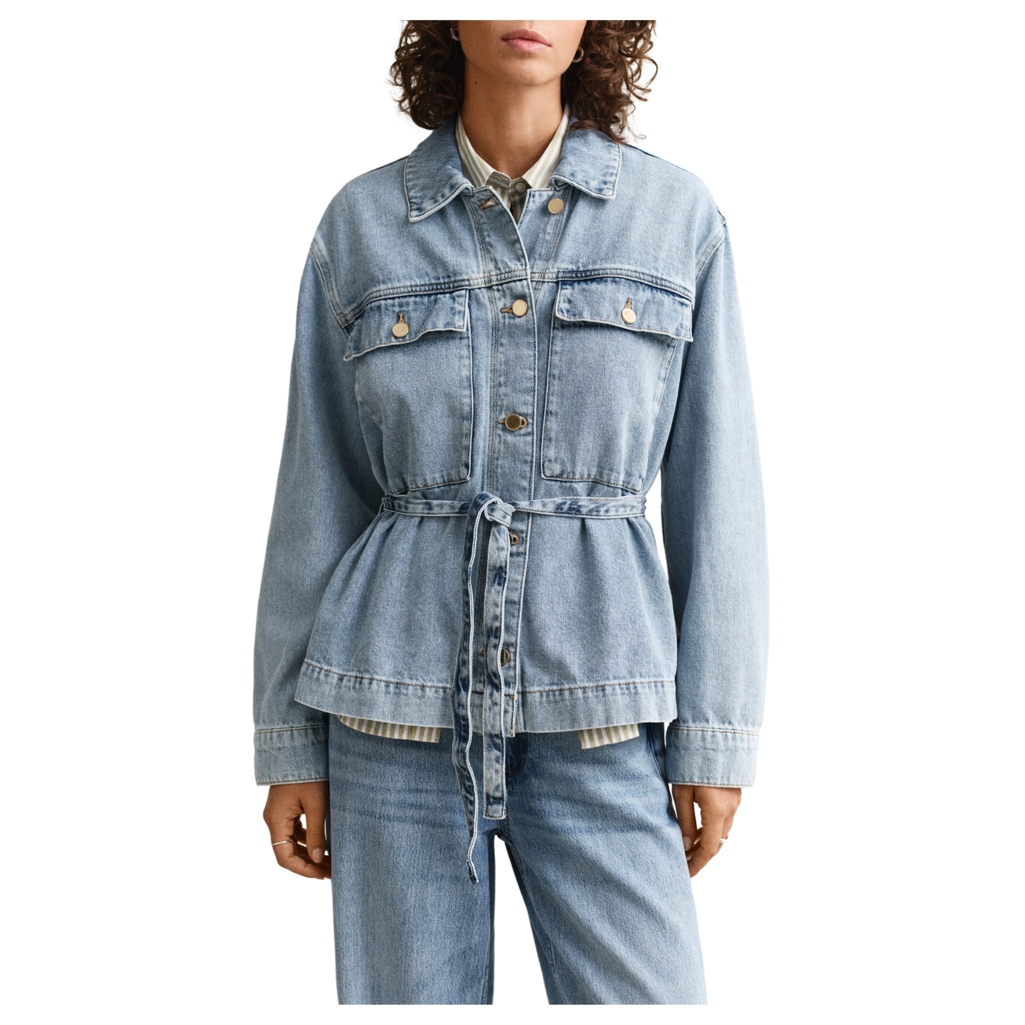 GANT Džinsinis švarkas moterims, Mėlyna, 4700408-991 Denim jct 2