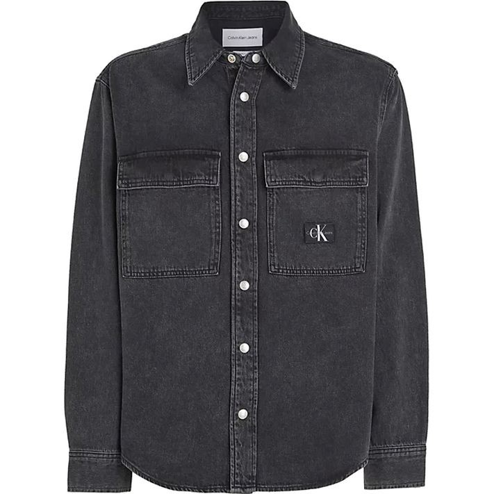 CALVIN KLEIN JEANS Marškiniai ilgomis rankovėmis vyrams, Mėlyna, L/s shirt 1