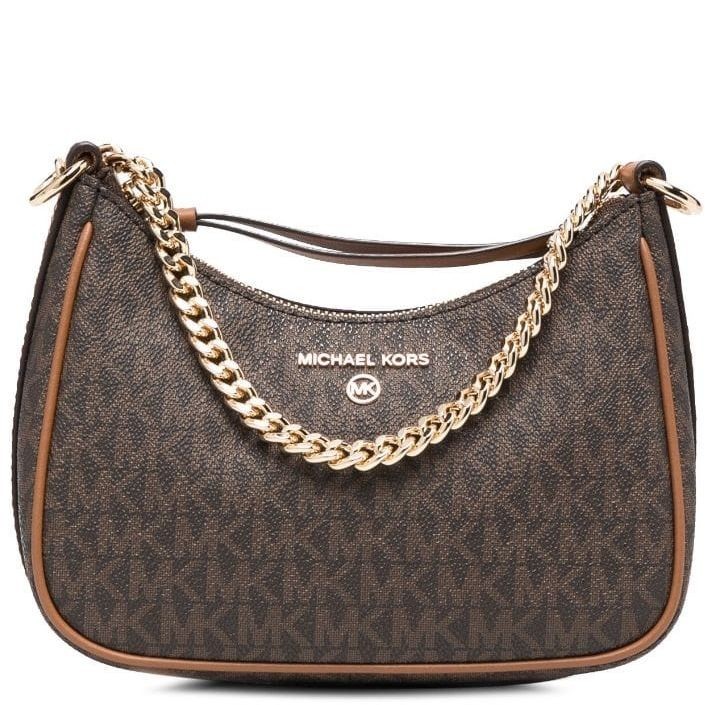 MICHAEL KORS Rankinė per petį moterims, Ruda, Small chain pouchette 1