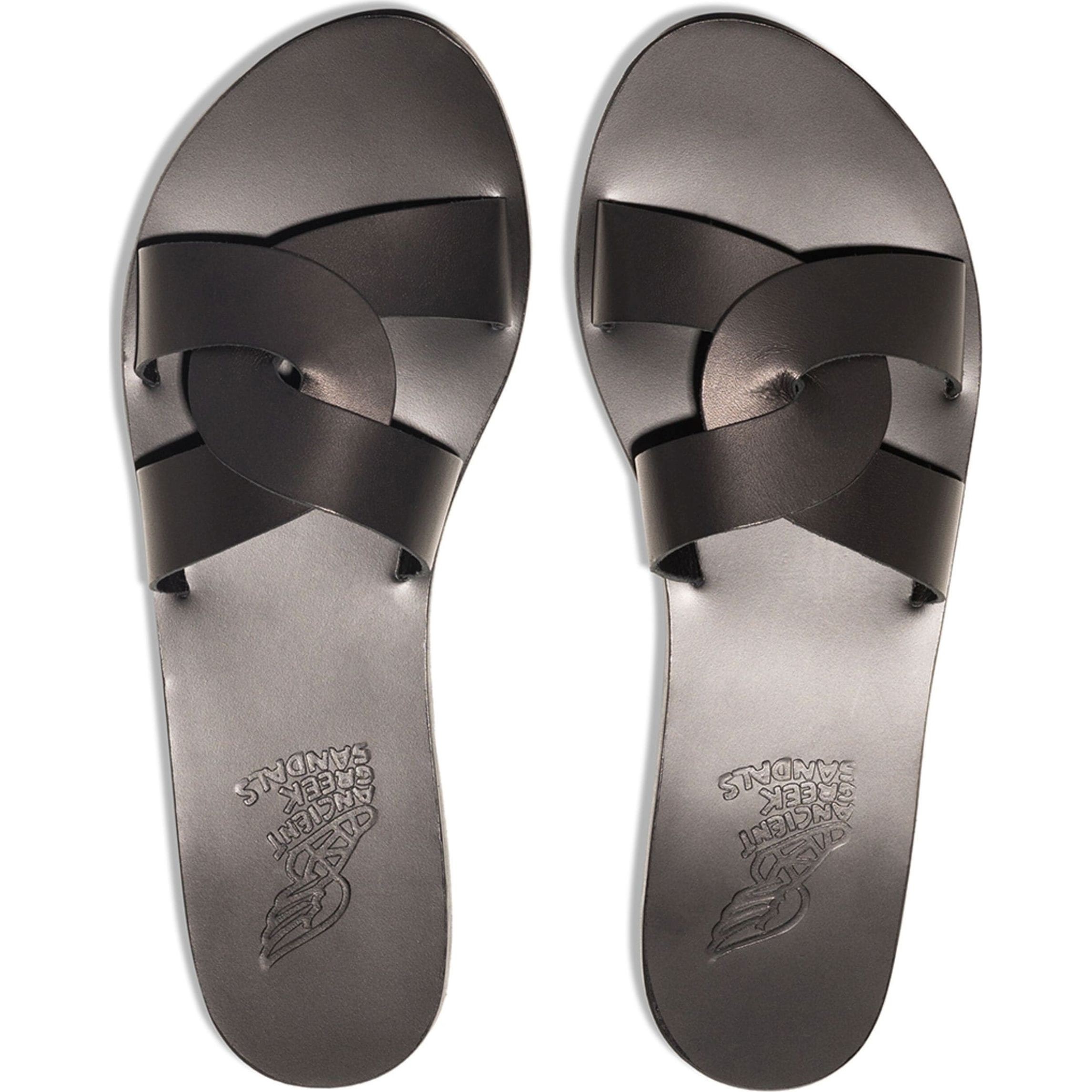 ANCIENT GREEK SANDAL Basutės moterims, Juoda, Desmos vachetta sandals 3