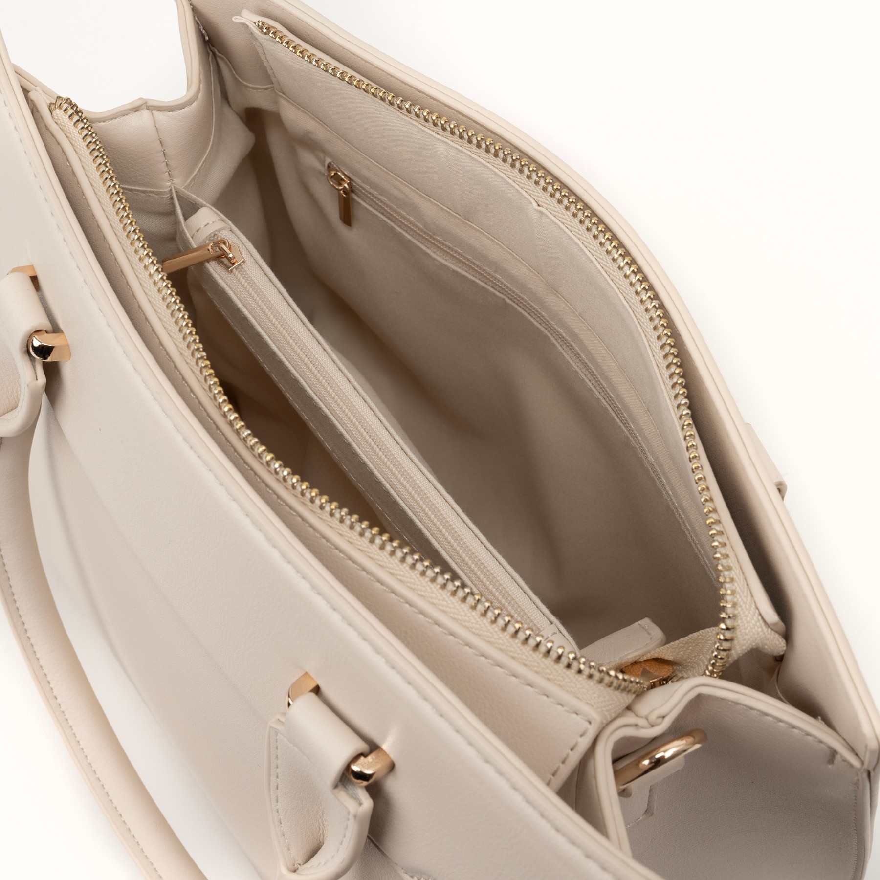 JULICE Pirkinių krepšys moterims, Smėlio, Tote bag 3