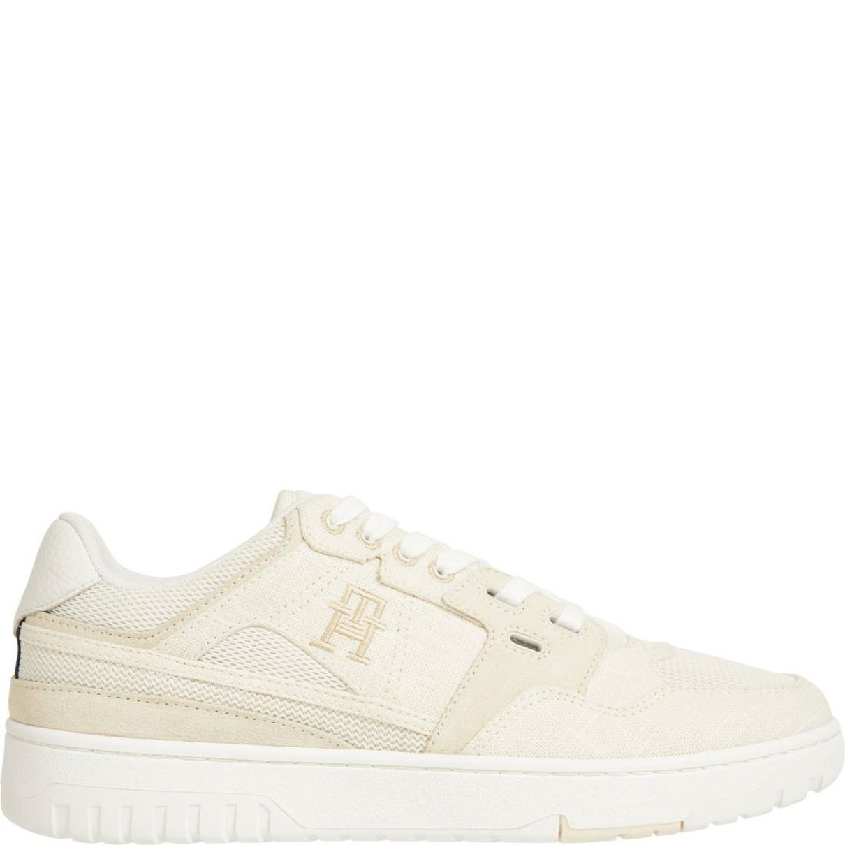 TOMMY HILFIGER Laisvalaikio bateliai vyrams, Smėlio, Basket street summer 1