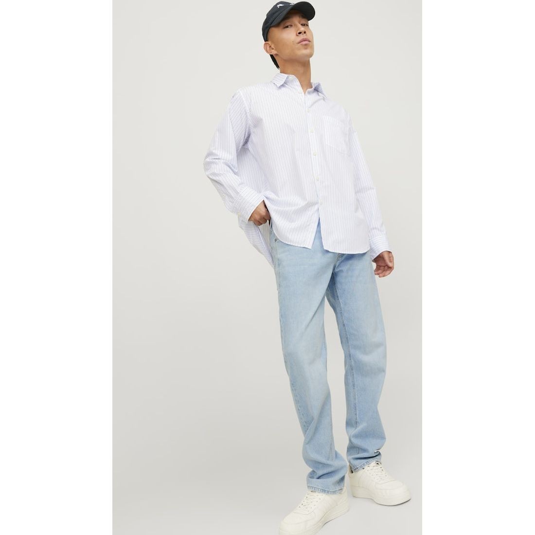 JACK & JONES Tiesūs džinsai vyrams, Mėlyna, JJIMIKE JJORIGINAL 5