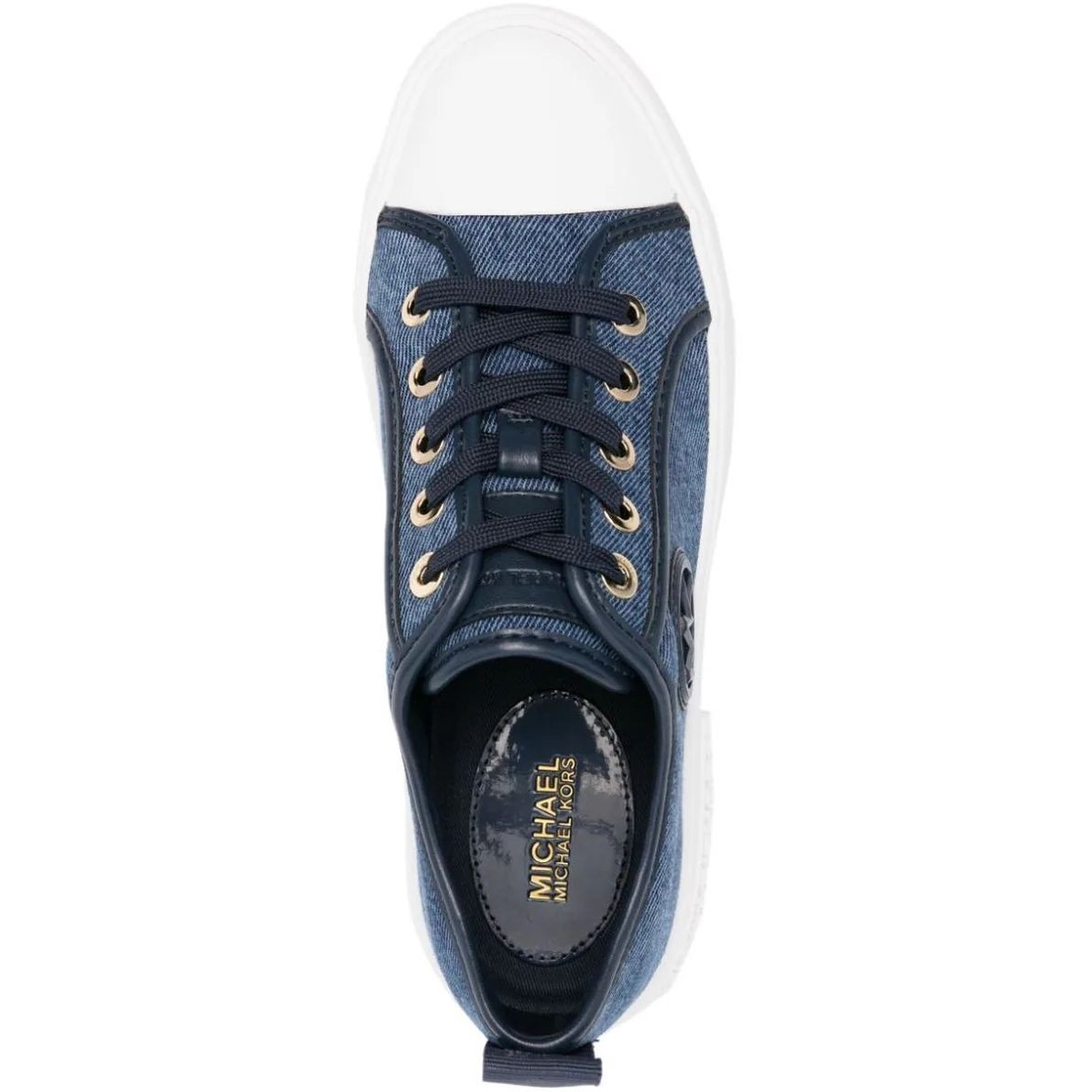 MICHAEL KORS Laisvalaikio bateliai moterims, Mėlyna, Evy lace up 4