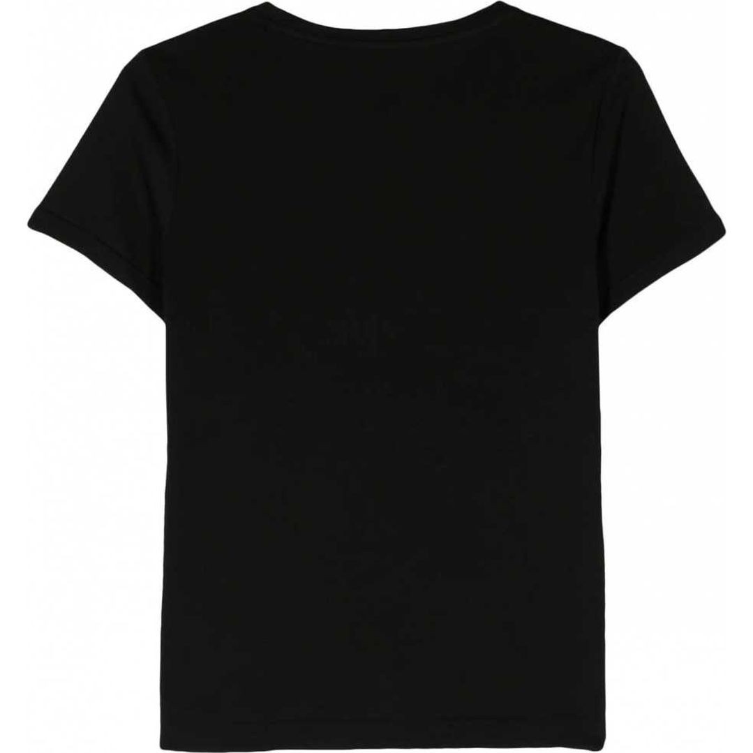 DKNY Marškinėliai trump. rankovėmis moterims, Juoda, Skyline logo crewneck tee 2