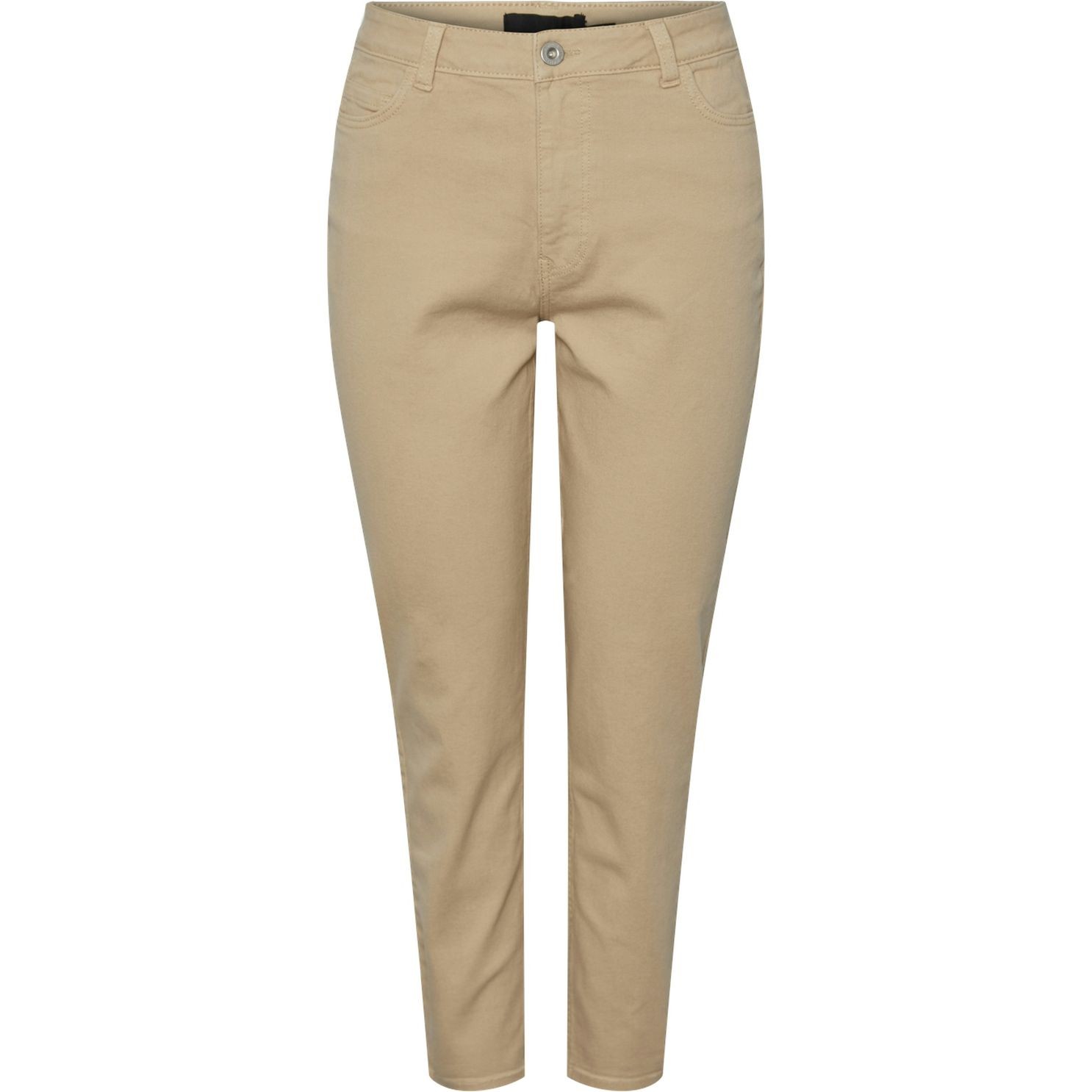 PIECES Tiesūs džinsai moterims, Smėlio, PCKESIA MOM HW ANK JN 1