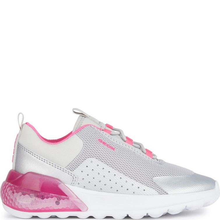 GEOX Laisvalaikio bateliai mergaitėms, Sidabrinė, Activart illuminus sneakers 1