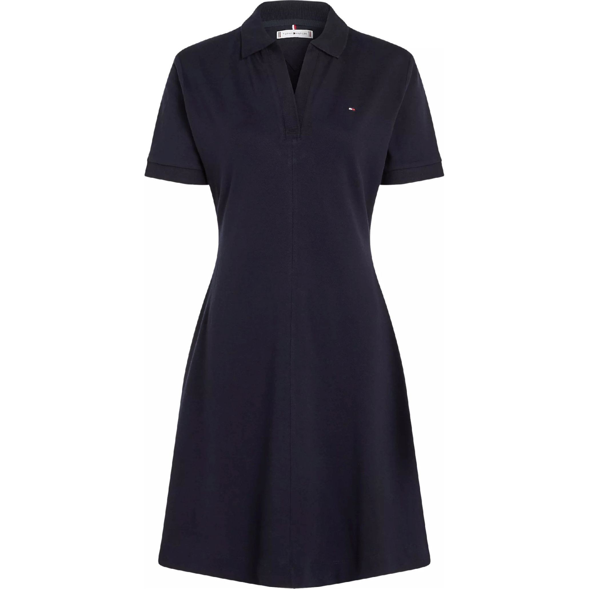 TOMMY HILFIGER Mini suknelė moterims, Mėlyna, Open plckt lycll polo drs ss 1