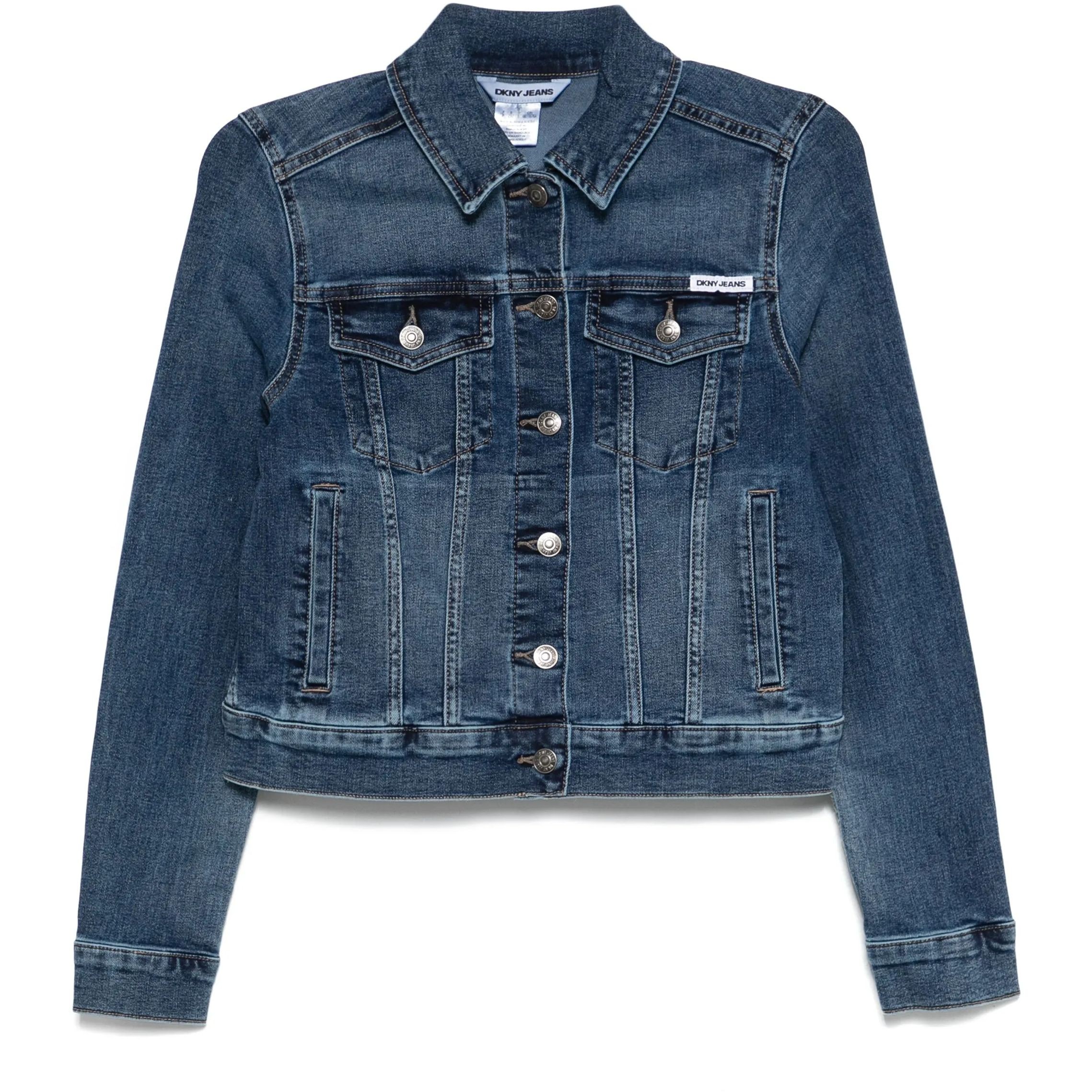 DKNY Džinsinis švarkas moterims, Mėlyna, Trucker jacket 1