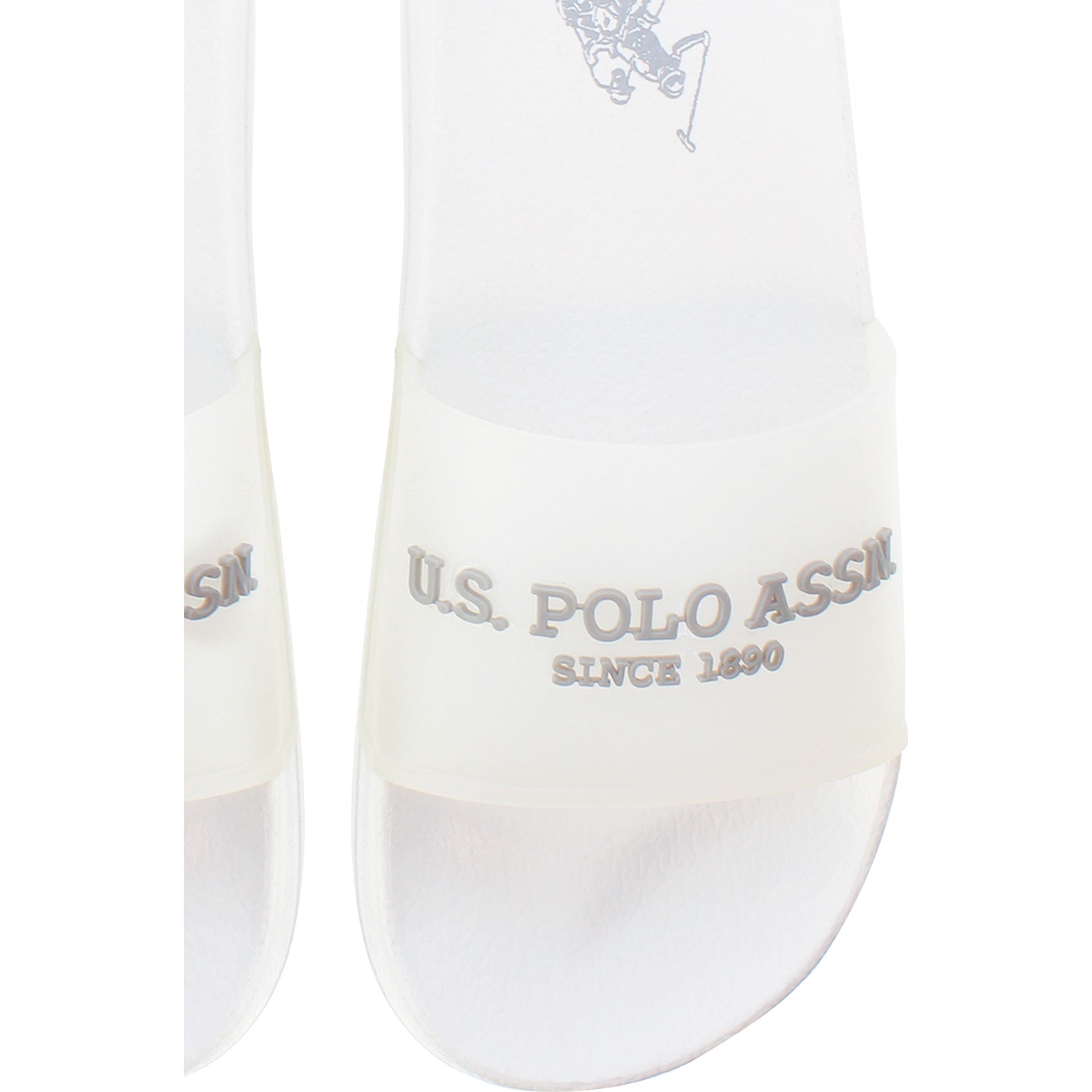 U.S.POLO Guminės šlepetės moterims, Balta, AMAMI 7