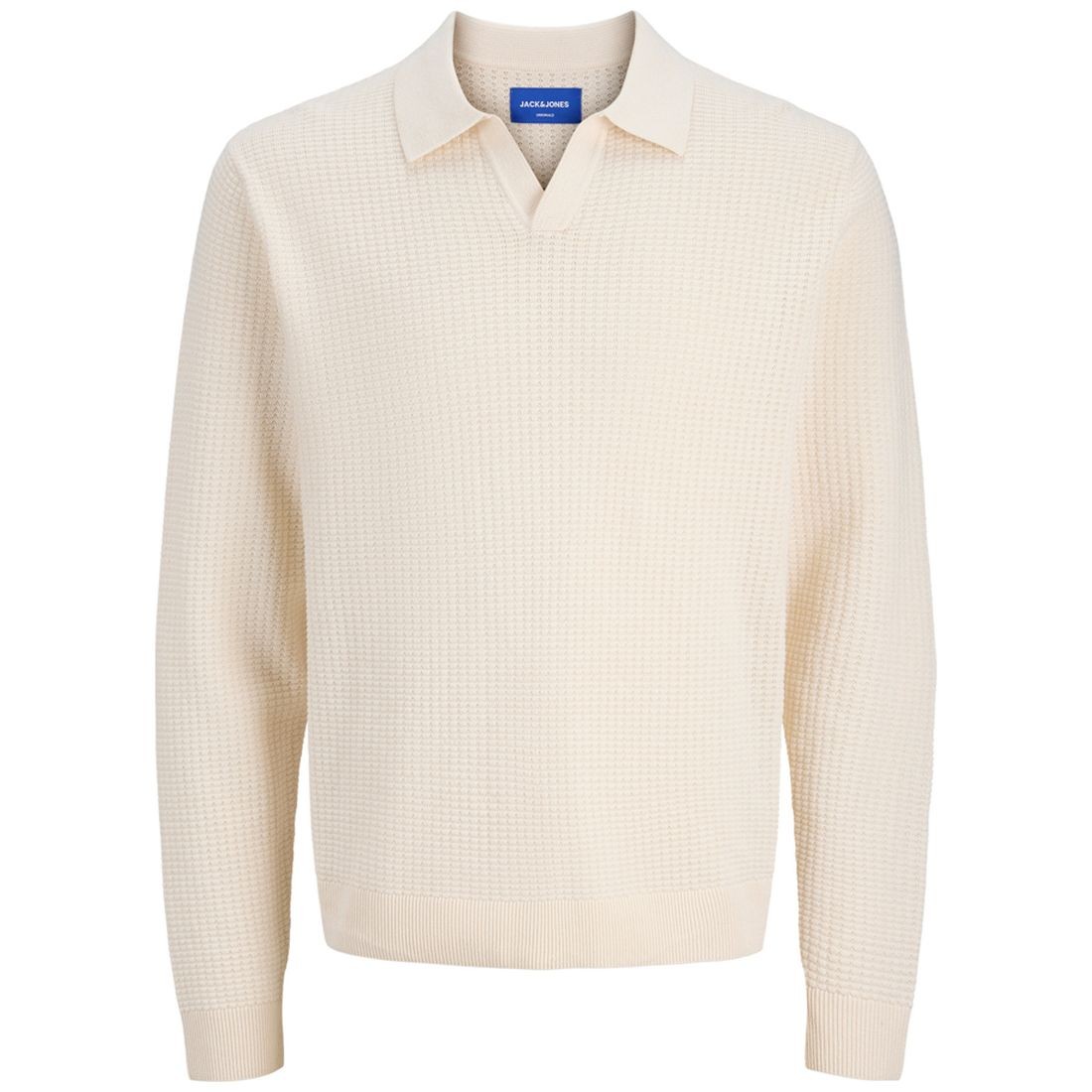 JACK & JONES Megztinis vyrams, Smėlio, Greene knit structure