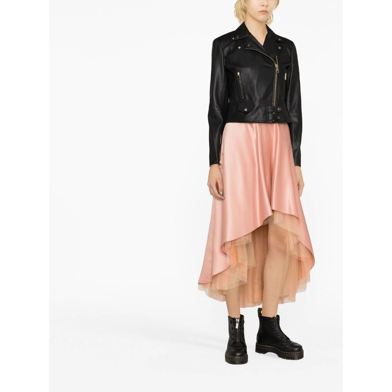 PINKO Odinis švarkas moterims, Juoda, Sensibile chiodo jacket 2