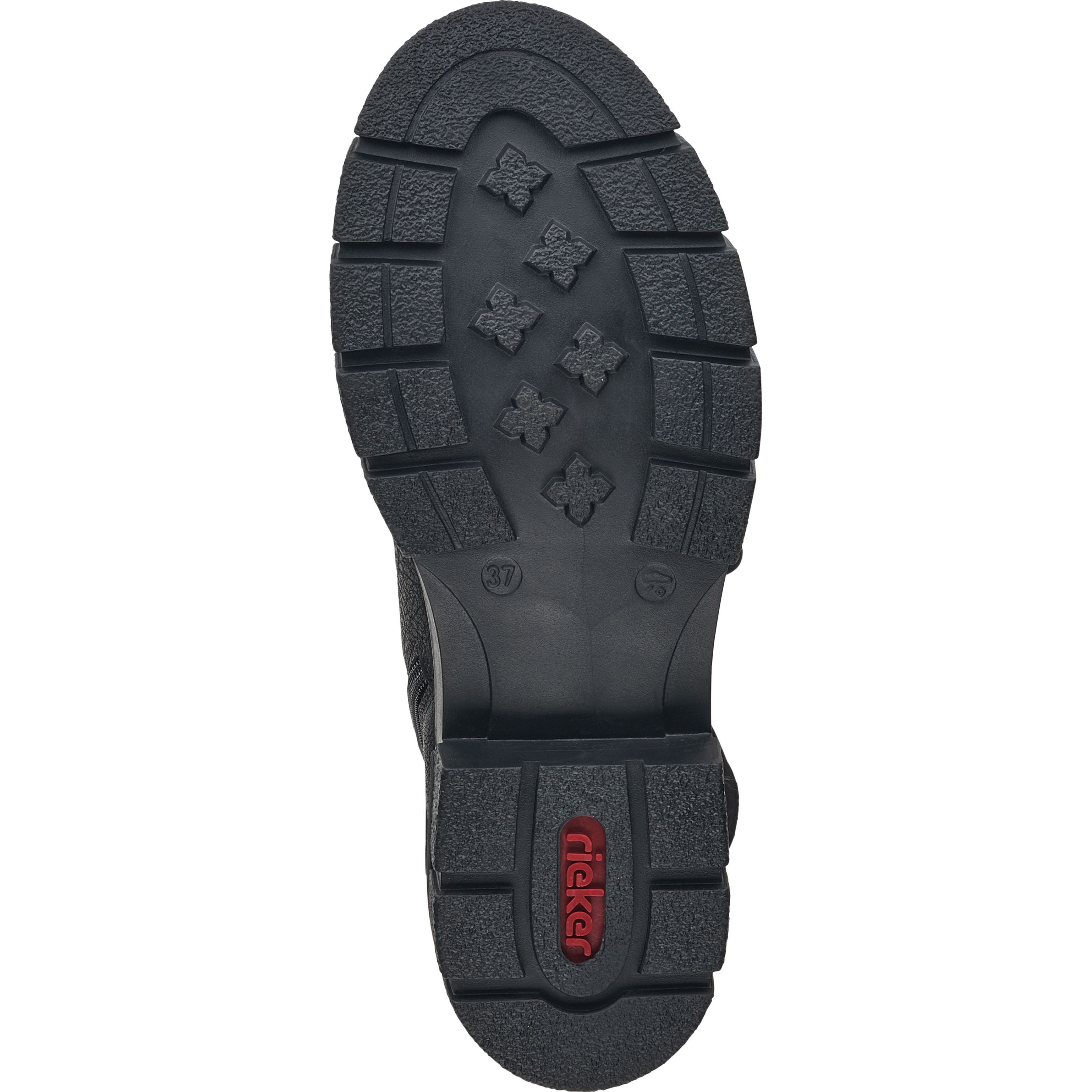 RIEKER Aulinukai moterims, Juoda, Ladies mid height boots 6