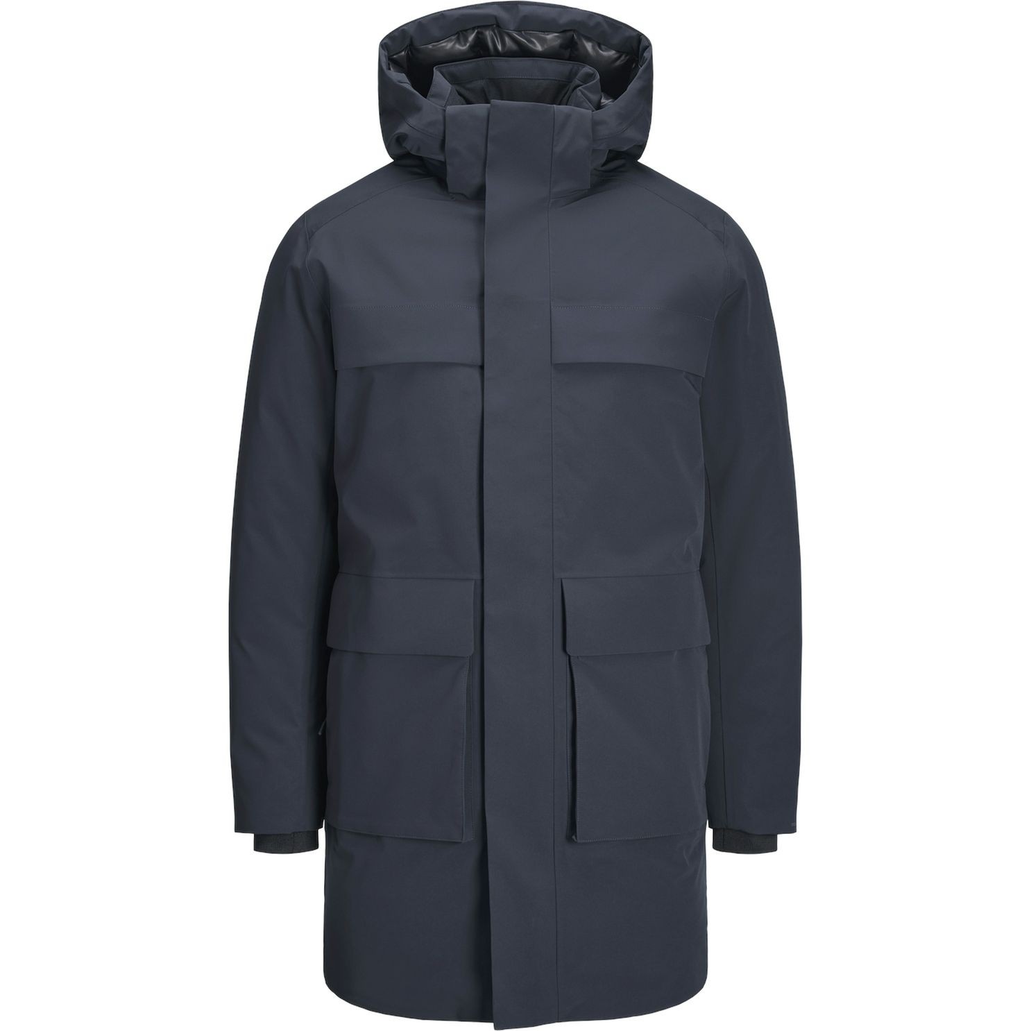 JACK & JONES Pūkinis paltas vyrams, Mėlyna, Wave parka 1