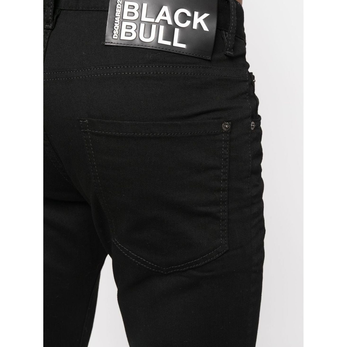 DSQUARED2 Aptempti džinsai vyrams, Juoda, Pants 5 pockets 4