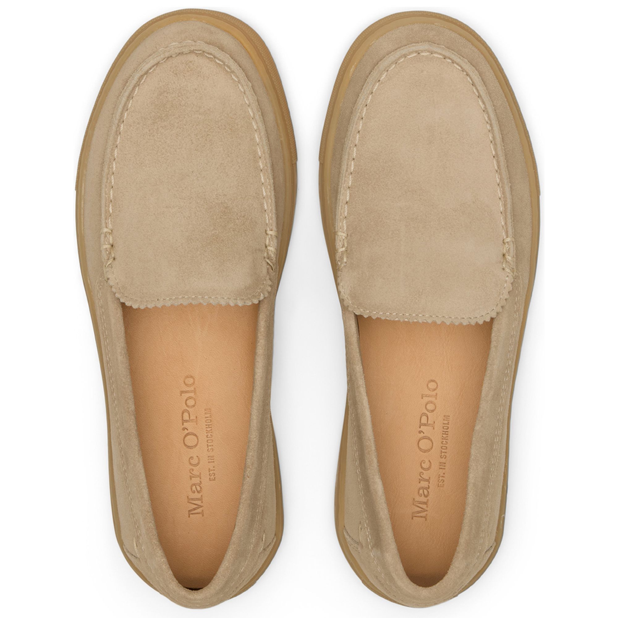 MARC O'POLO Loaferiai moterims, Smėlio, Kara 5