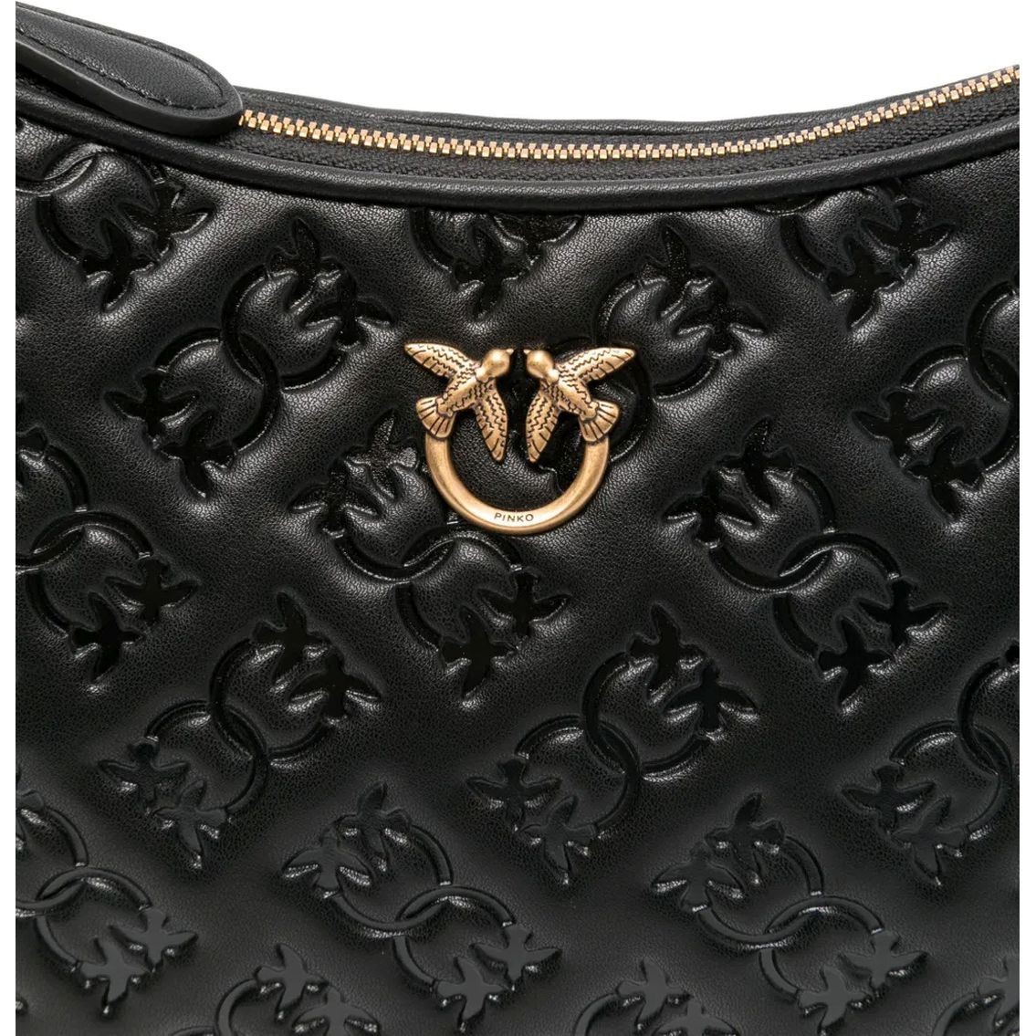 PINKO Rankinė per petį moterims, Juoda, Mini love bag shoulder bag 3