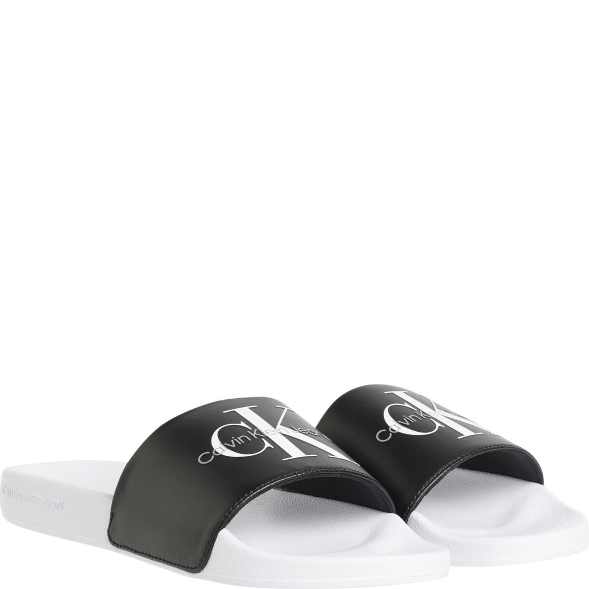 CALVIN KLEIN JEANS Šlepetės moterims, Juoda, Slide pearl 3