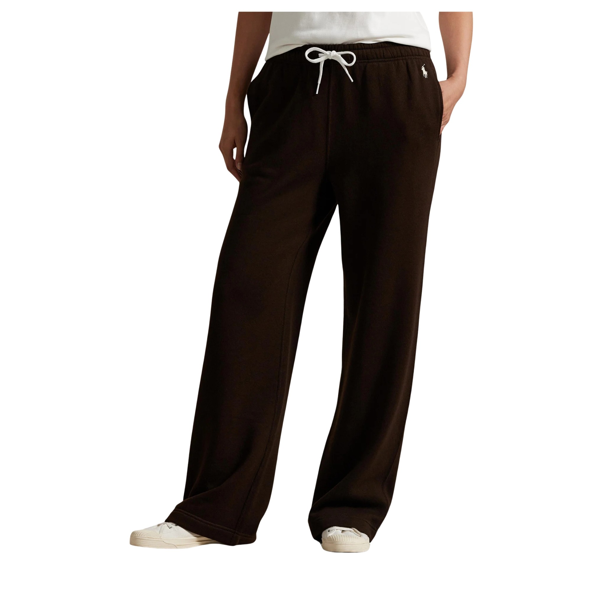 POLO RALPH LAUREN Laisvalaikio kelnės moterims, Ruda, Knit open bottom sweatpant 2