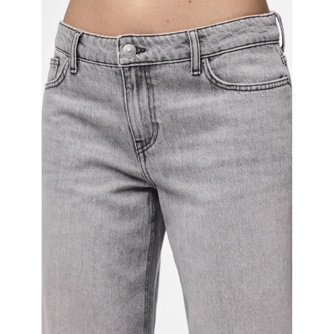 PIECES Platūs džinsai moterims, Pilka, Noelle 6