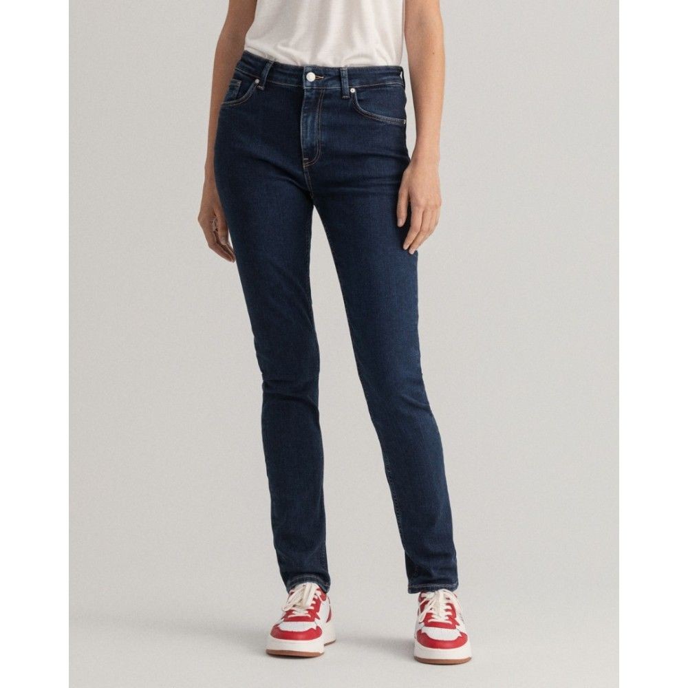 GANT Džinsai - moterims, Mėlyna, FARLA SUPER STRETCH JEANS 3