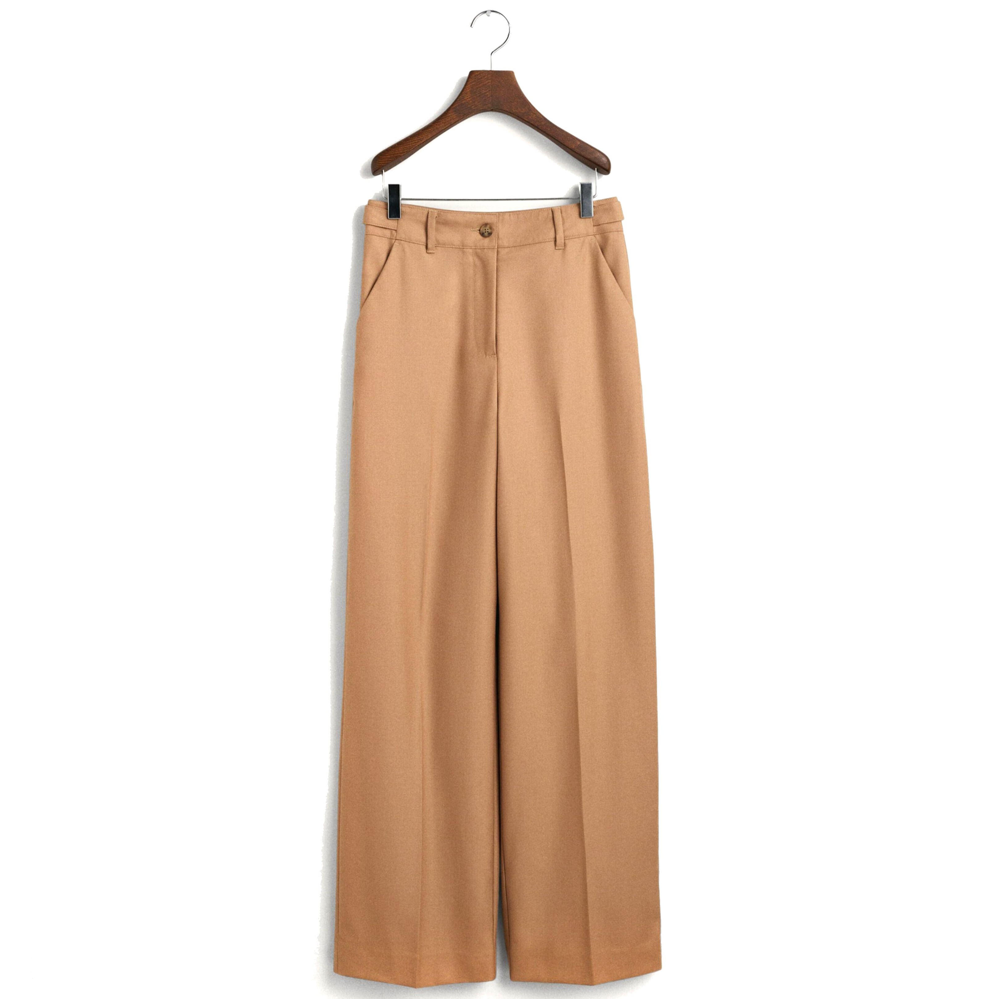 GANT Kelnės moterims, Žalia, HW STRAIGHT PANTS 1