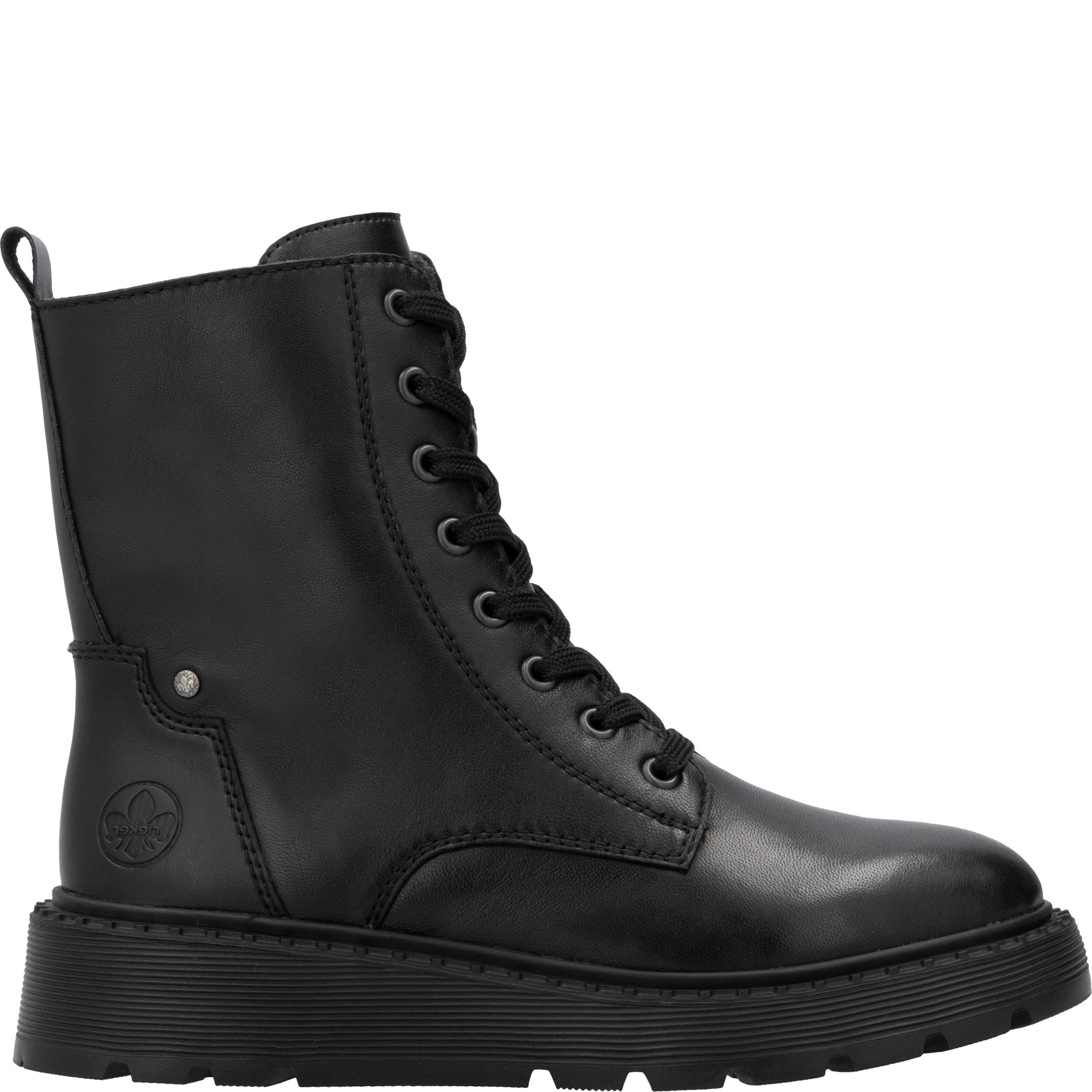 RIEKER Aulinukai moterims, Juoda, Ladies mid height boots 4
