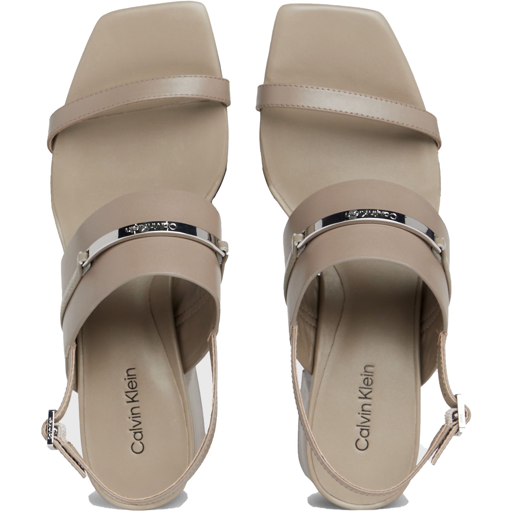 CALVIN KLEIN Basutės moterims, Pilka, Heel sandal 45 bar 4